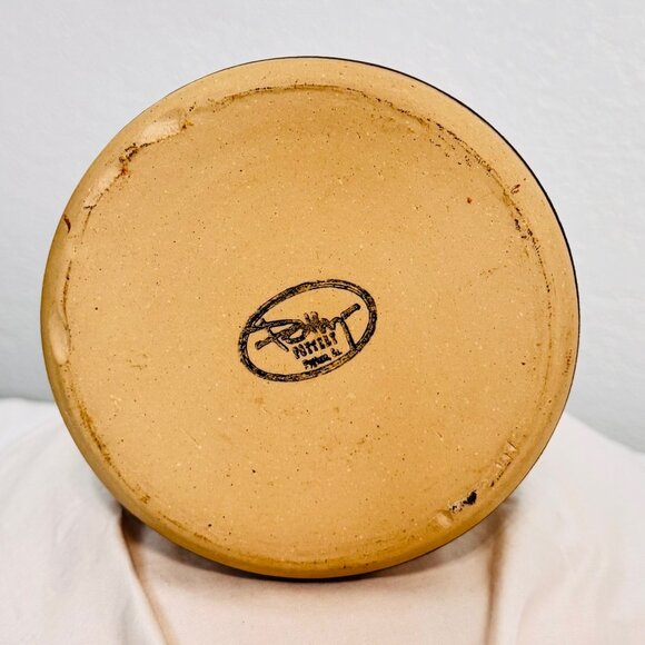 Polly Pottery Boulder CO Stoneware Crock/Utensil Holder Moose - Picture 5 of 5